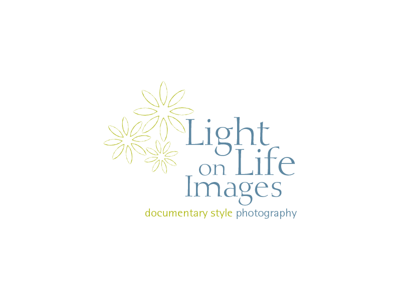 Light on Life Images documentary style photography brand identity design company logo