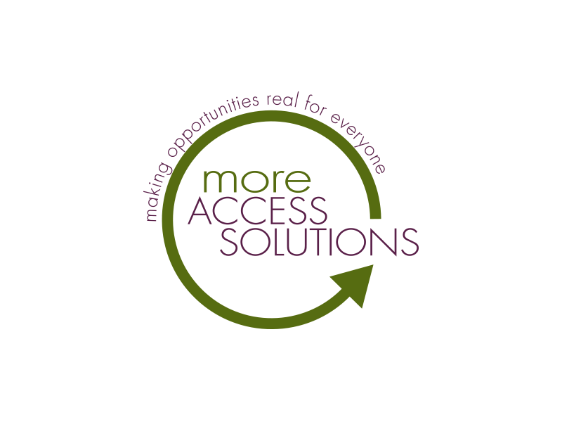 Image of More Access Solutions company logo design by Calliope Design Inc.