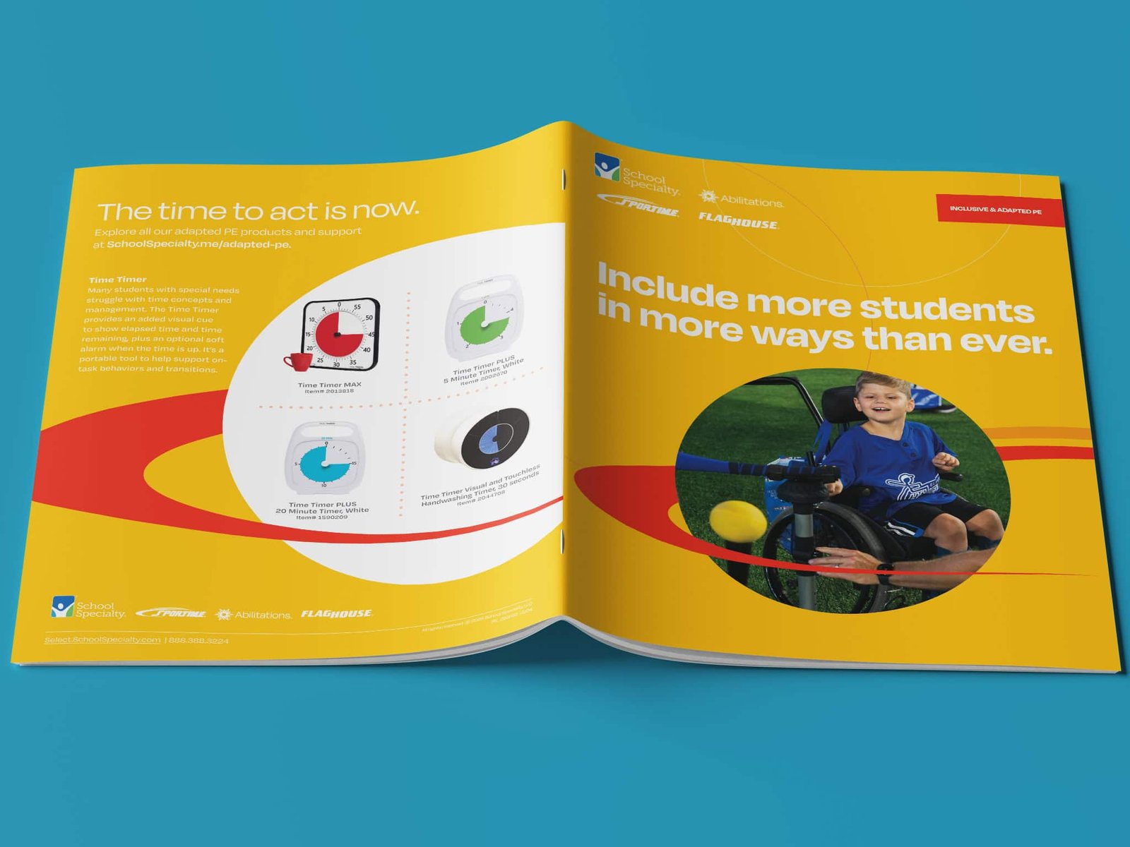 Adapted PE Brochure Front and Back Cover School Specialty