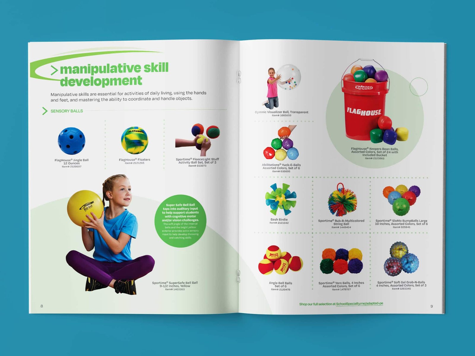 Adapted PE Brochure Inside Spread School Specialty