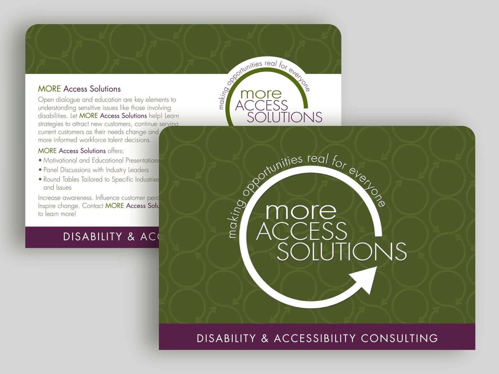 Postcard Design More Access Solutions